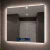 Дзеркало для ванної LED ML - 08 з підсвіткою, Smart-дисплеєм (годинник, температура) та підігрівом (антизапотівання)